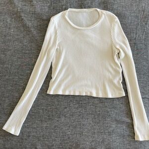 Reformation long sleeve crop top